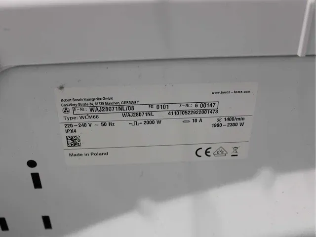 Bosch serie|2 wasmachine & bosch serie|4 droger - afbeelding 5 van  8