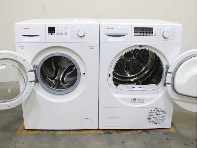 Bosch serie|2 wasmachine & bosch serie|4 selfcleaning condenser wasdroger - afbeelding 2 van  8