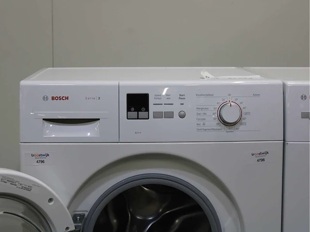 Bosch serie|2 wasmachine & bosch serie|4 selfcleaning condenser wasdroger - afbeelding 3 van  8