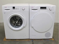 Bosch serie|2 wasmachine & bosch serie|4 selfcleaning condenser wasdroger - afbeelding 1 van  8