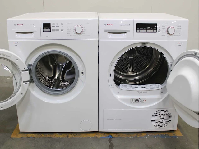 Bosch serie|2 wasmachine & bosch serie|4 selfcleaning condenser wasdroger - afbeelding 2 van  8
