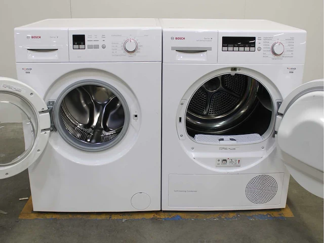 Bosch serie|2 wasmachine & bosch serie|4 selfcleaning condenser wasdroger - afbeelding 2 van  8