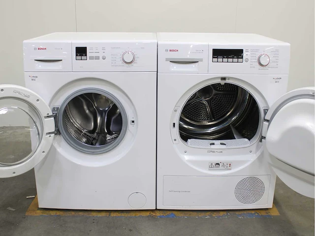 Bosch serie|2 wasmachine & bosch serie|4 selfcleaning condenser wasdroger - afbeelding 2 van  8