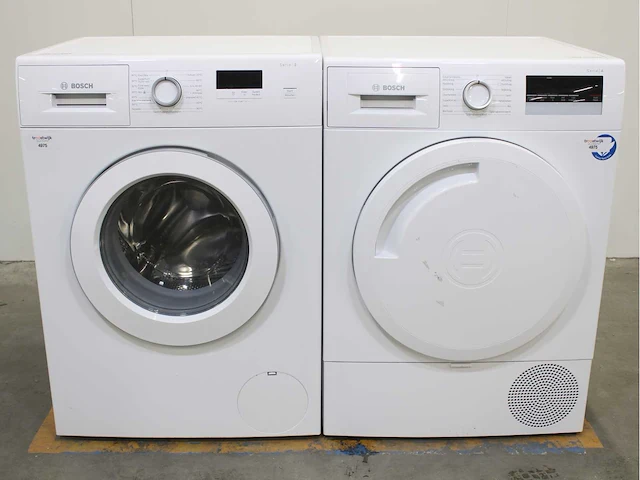 Bosch serie|2 wasmachine & bosch serie|4 wasdroger - afbeelding 1 van  8