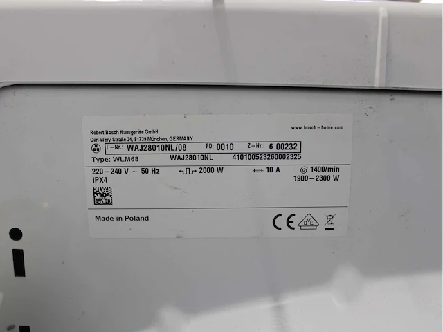 Bosch serie|2 wasmachine & bosch serie|4 wasdroger - afbeelding 5 van  8