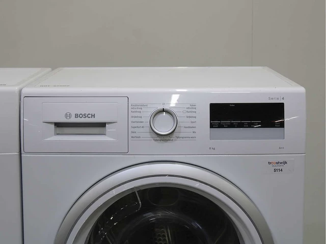 Bosch serie|2 wasmachine & bosch serie|4 wasdroger - afbeelding 6 van  8