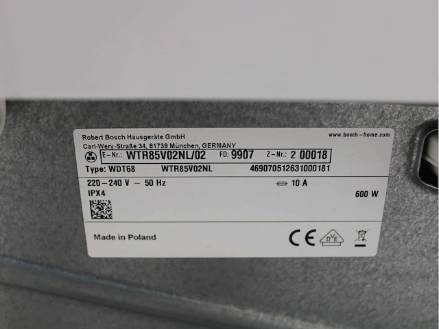 Bosch serie|2 wasmachine & bosch serie|4 wasdroger - afbeelding 8 van  8