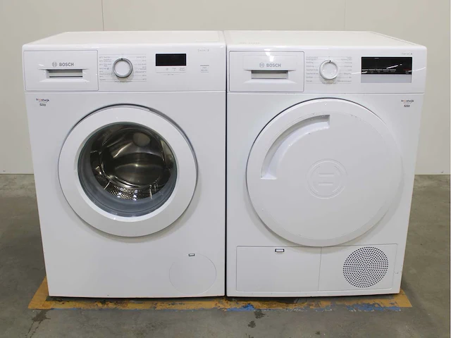 Bosch serie|2 wasmachine & bosch serie|4 wasdroger - afbeelding 1 van  8