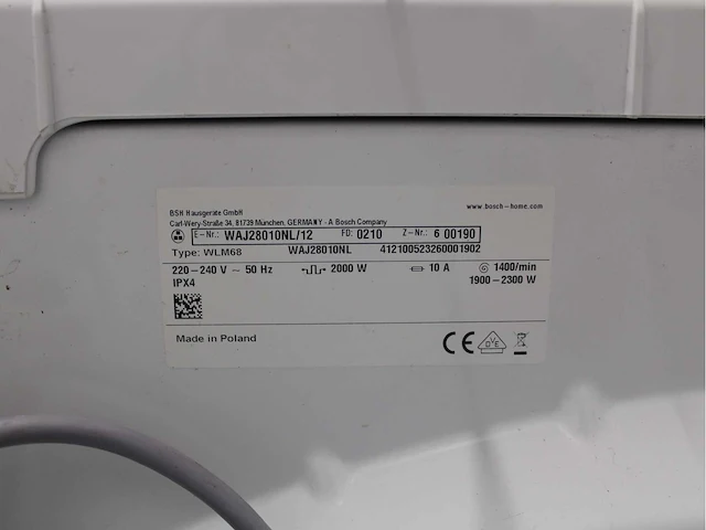 Bosch serie|2 wasmachine & bosch serie|4 wasdroger - afbeelding 5 van  8