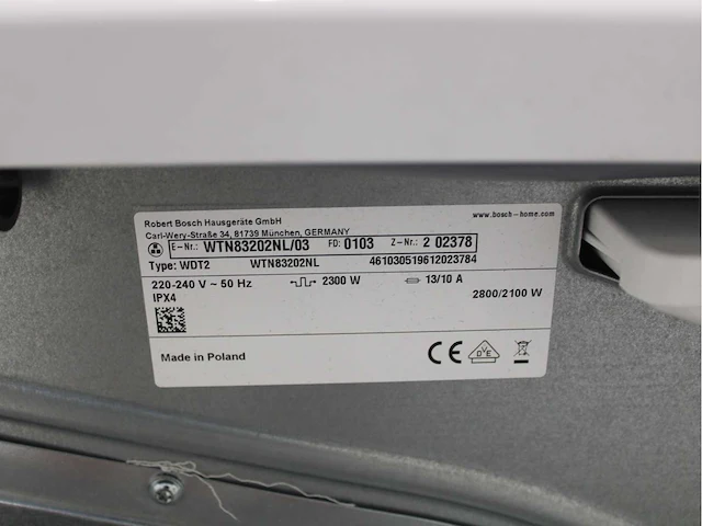 Bosch serie|2 wasmachine & bosch serie|4 wasdroger - afbeelding 8 van  8