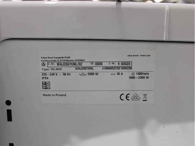 Bosch serie|2 wasmachine & bosch serie|4 wasdroger - afbeelding 5 van  8