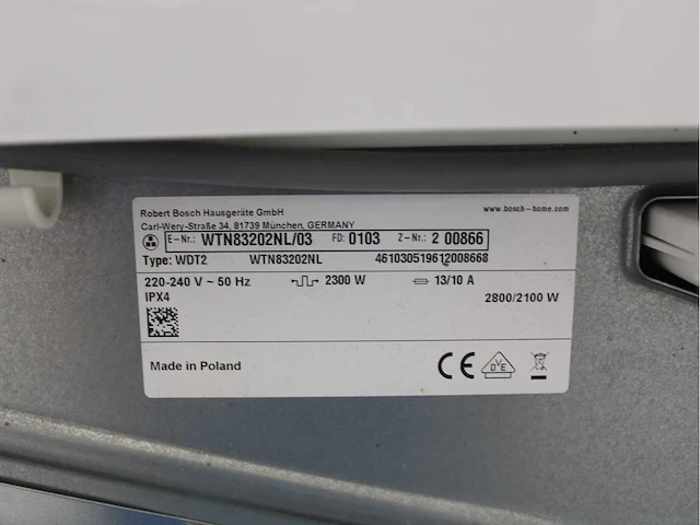 Bosch serie|2 wasmachine & bosch serie|4 wasdroger - afbeelding 8 van  8