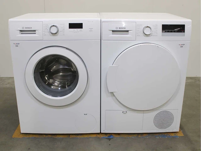 Bosch serie|2 wasmachine & bosch serie|4 wasdroger - afbeelding 1 van  8