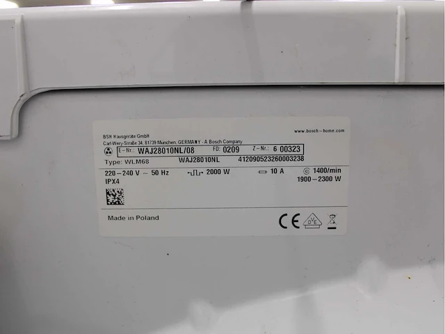 Bosch serie|2 wasmachine & bosch serie|4 wasdroger - afbeelding 5 van  8