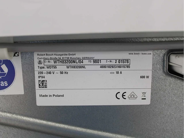 Bosch serie|2 wasmachine & bosch serie|4 wasdroger - afbeelding 8 van  8
