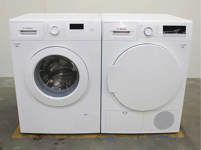 Bosch serie|2 wasmachine & bosch serie|4 wasdroger - afbeelding 1 van  8