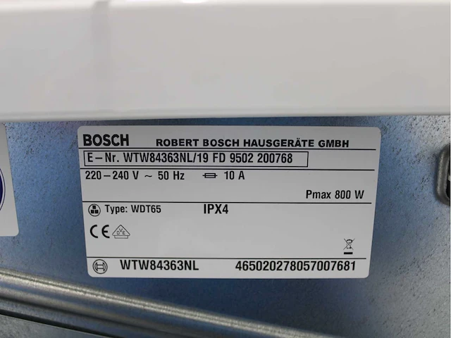 Bosch serie|2 wasmachine & bosch serie|6 selfcleaning condenser activeair technology wasdroger - afbeelding 8 van  8