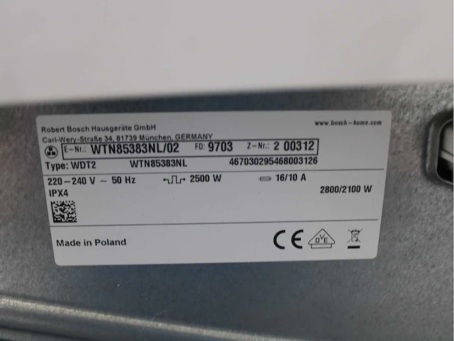 Bosch serie|4 aquastop ecosilence drive wasmachine & bosch serie|4 wasdroger - afbeelding 8 van  8