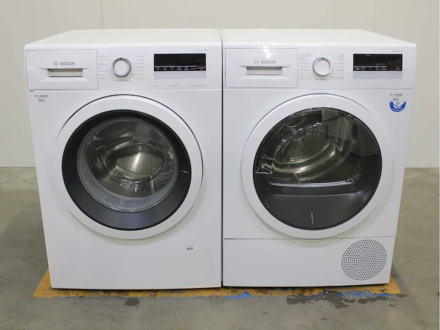 Bosch serie|4 aquastop ecosilence drive wasmachine & bosch serie|4 wasdroger - afbeelding 1 van  8