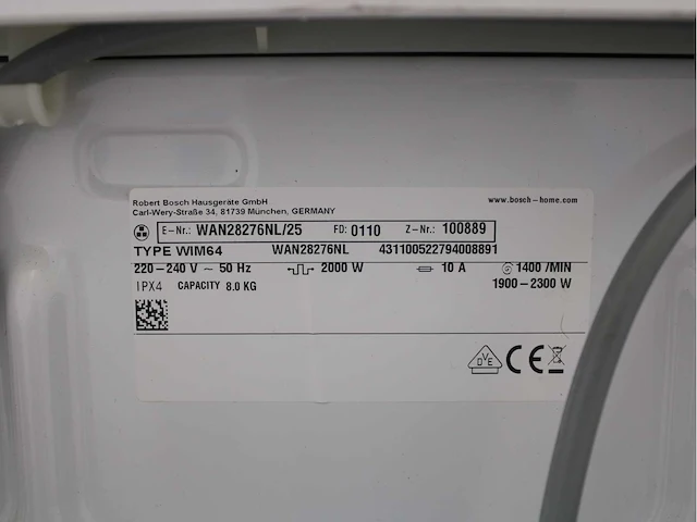 Bosch serie|4 aquastop ecosilence drive wasmachine & bosch serie|6 wasdroger - afbeelding 5 van  8