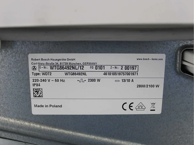 Bosch serie|4 aquastop ecosilence drive wasmachine & bosch serie|6 wasdroger - afbeelding 8 van  8