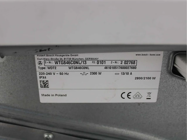 Bosch serie|4 aquastop ecosilence drive wasmachines - afbeelding 8 van  8