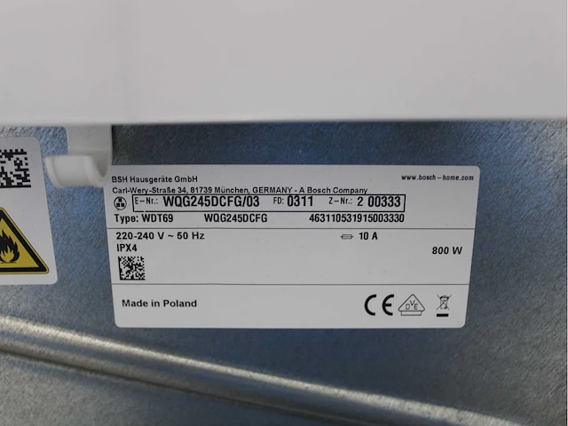 Bosch serie|4 aquastop wasmachine & bosch serie|6 selfcleaning condenser wasdroger - afbeelding 8 van  8