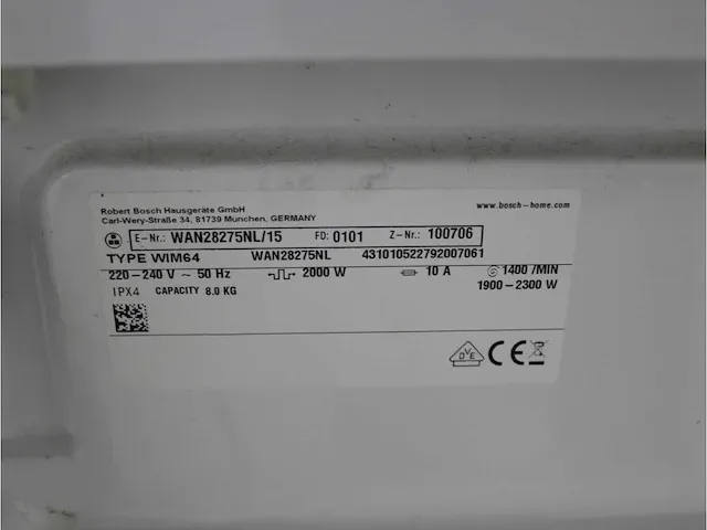 Bosch serie|4 ecosilence drive wasmachine & bosch serie|4 droger - afbeelding 5 van  8