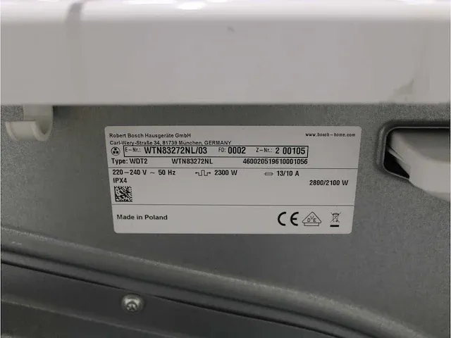 Bosch serie|4 ecosilence drive wasmachine & bosch serie|4 droger - afbeelding 8 van  8