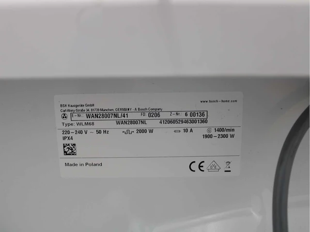 Bosch serie|4 ecosilence drive wasmachine & bosch serie|4 wasdroger - afbeelding 5 van  8