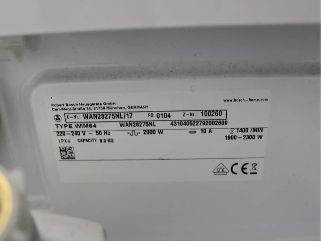 Bosch serie|4 ecosilence drive wasmachine & bosch serie|4 wasdroger - afbeelding 5 van  8