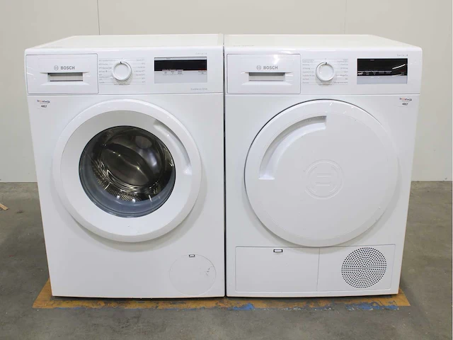Bosch serie|4 ecosilence drive wasmachine & bosch serie|4 wasdroger - afbeelding 1 van  8