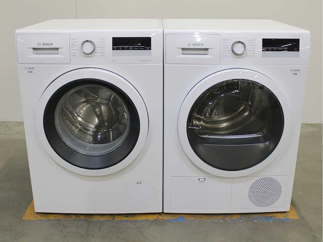 Bosch serie|4 ecosilence drive wasmachine & bosch serie|4 wasdroger - afbeelding 1 van  8