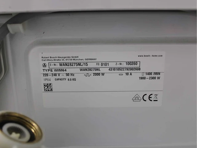 Bosch serie|4 ecosilence drive wasmachine & bosch serie|4 wasdroger - afbeelding 5 van  8