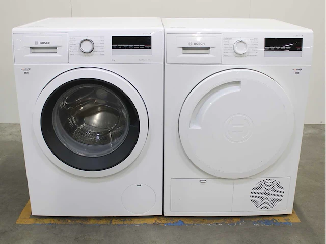 Bosch serie|4 ecosilence drive wasmachine & bosch serie|4 wasdroger - afbeelding 1 van  8