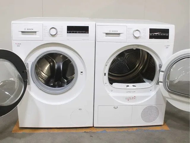 Bosch serie|4 ecosilence drive wasmachine & bosch serie|6 droger - afbeelding 2 van  8