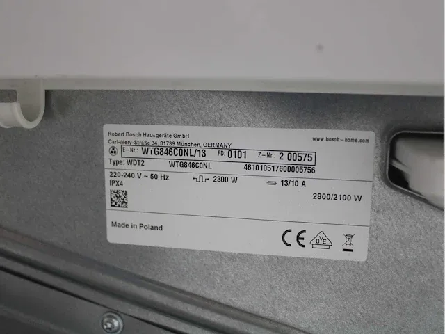 Bosch serie|4 ecosilence drive wasmachine & bosch serie|6 droger - afbeelding 8 van  8
