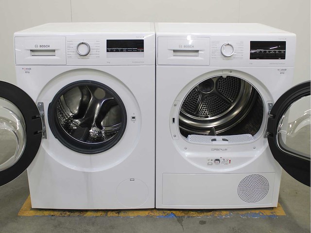 Bosch serie|4 ecosilence drive wasmachine & bosch serie|6 selfcleaning condenser wasdroger - afbeelding 2 van  8