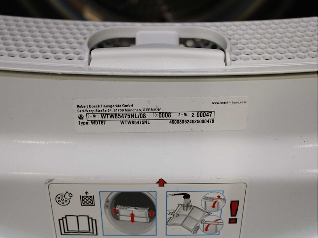 Bosch serie|4 ecosilence drive wasmachine & bosch serie|6 selfcleaning condenser wasdroger - afbeelding 8 van  8