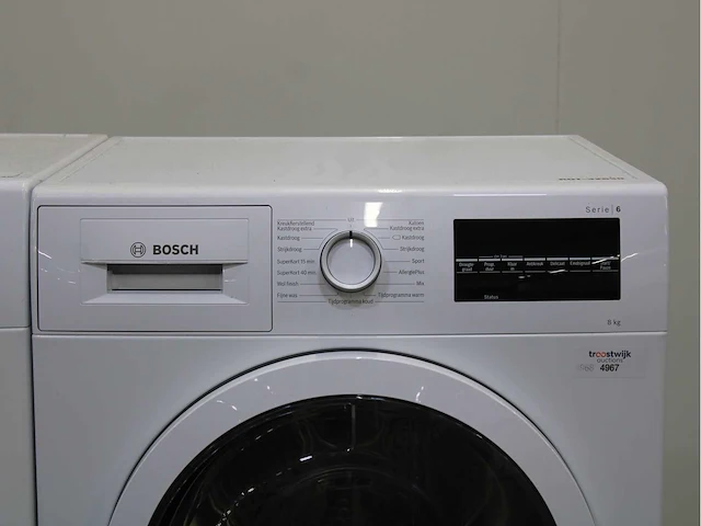 Bosch serie|4 ecosilence drive wasmachine & bosch serie|6 wasdroger - afbeelding 6 van  8