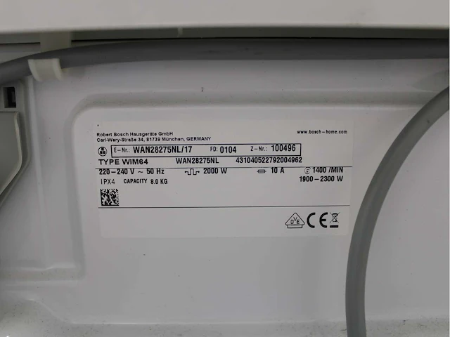 Bosch serie|4 ecosilence drive wasmachine & bosch serie|6 wasdroger - afbeelding 5 van  8