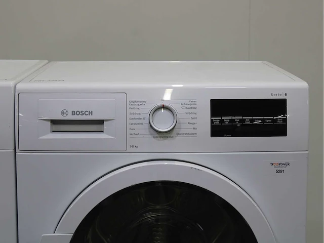 Bosch serie|4 ecosilence drive wasmachine & bosch serie|6 wasdroger - afbeelding 6 van  8