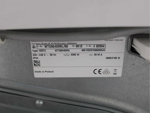 Bosch serie|4 ecosilence drive wasmachine & bosch serie|6 wasdroger - afbeelding 8 van  8