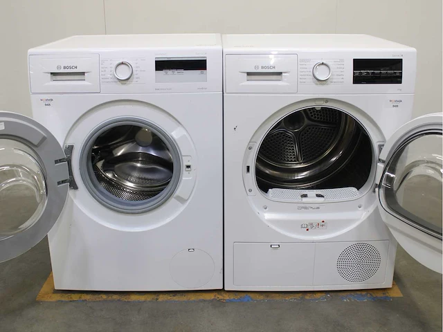 Bosch serie|4 ecosilence drive wasmachine & bosch serie|6 wasdroger - afbeelding 2 van  8