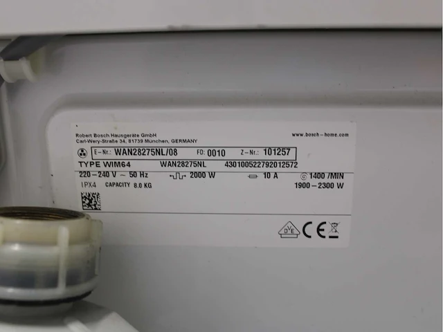 Bosch serie|4 ecosilence drive wasmachines - afbeelding 5 van  8