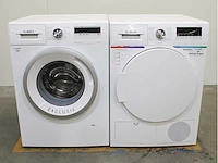 Bosch serie|4 varioperfect ecosilence drive exclusiv wasmachine & bosch serie|4 exclusiv wasdroger - afbeelding 1 van  8
