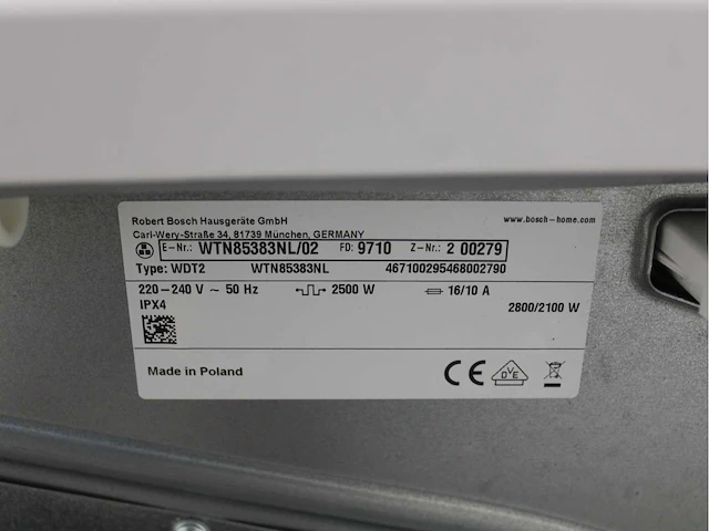 Bosch serie|4 varioperfect ecosilence drive exclusiv wasmachine & bosch serie|4 exclusiv wasdroger - afbeelding 8 van  8