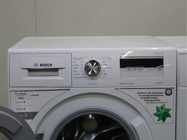 Bosch serie|4 varioperfect ecosilence drive exclusiv wasmachine & bosch serie|4 exclusiv wasdroger - afbeelding 3 van  8