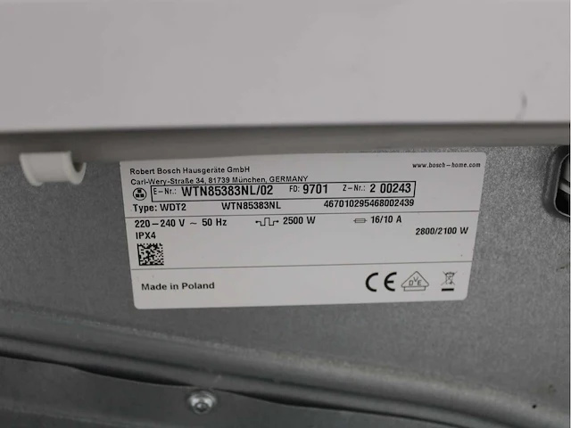 Bosch serie|4 varioperfect ecosilence drive exclusiv wasmachine & bosch serie|4 exclusiv wasdroger - afbeelding 8 van  8
