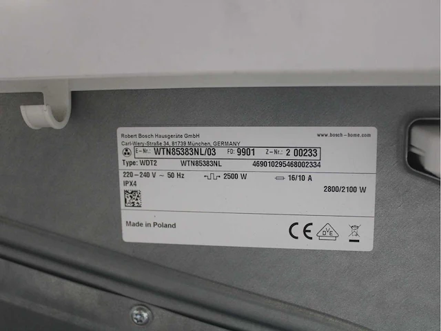 Bosch serie|4 varioperfect ecosilence drive exclusiv wasmachines & bosch serie|4 exclusiv wasdrogers - afbeelding 8 van  8